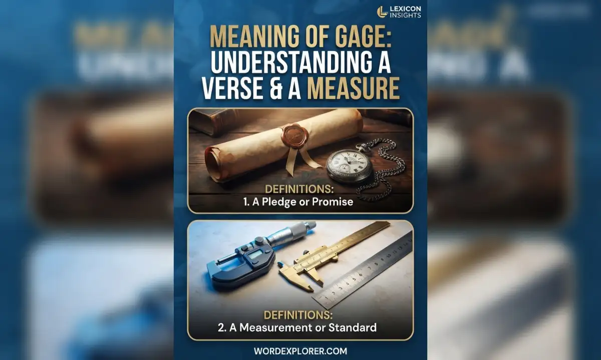 Meaning of Gage